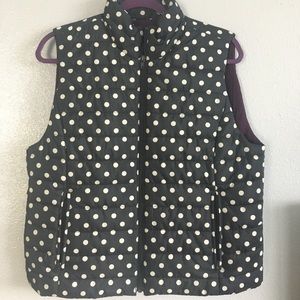 LOFT Jackets & Coats - Loft Polka Dot Puffy Vest LOFT Jackets & Coats - Loft Polka Dot Puffy Vest